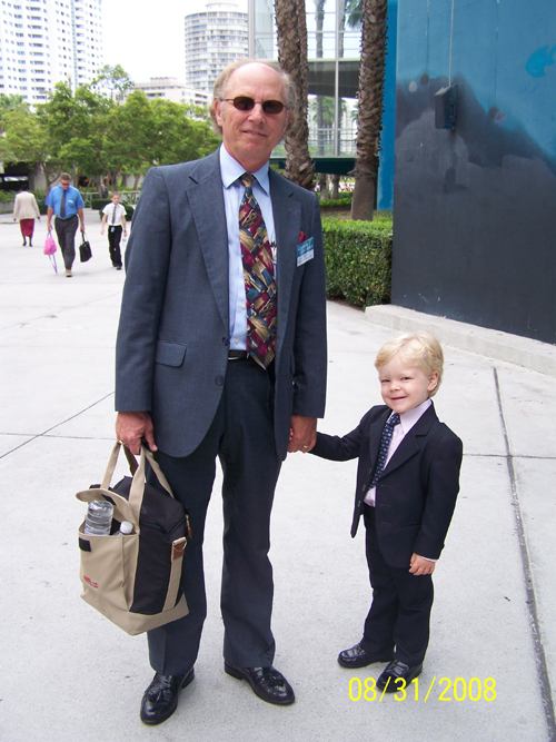 Mike with son
